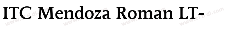 ITC Mendoza Roman LT字体转换